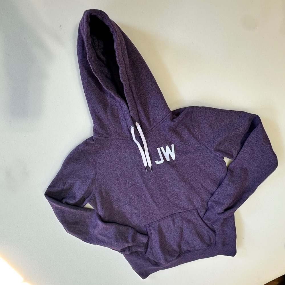Jack Wills Purple Heathered Pullover Hoodie Physical Training Graphic Sweatshirt